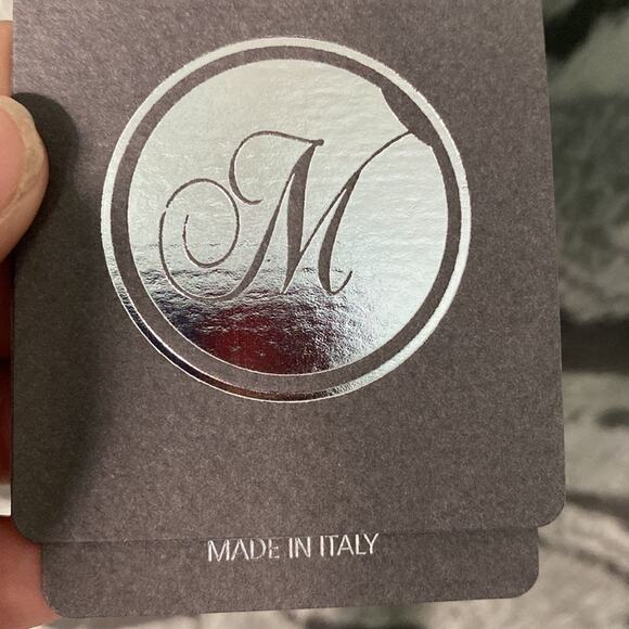 NWT M Made in Italy Silk Woven Long Sleeve Zebra Print Size is S   see Video!!! - Picture 4 of 16